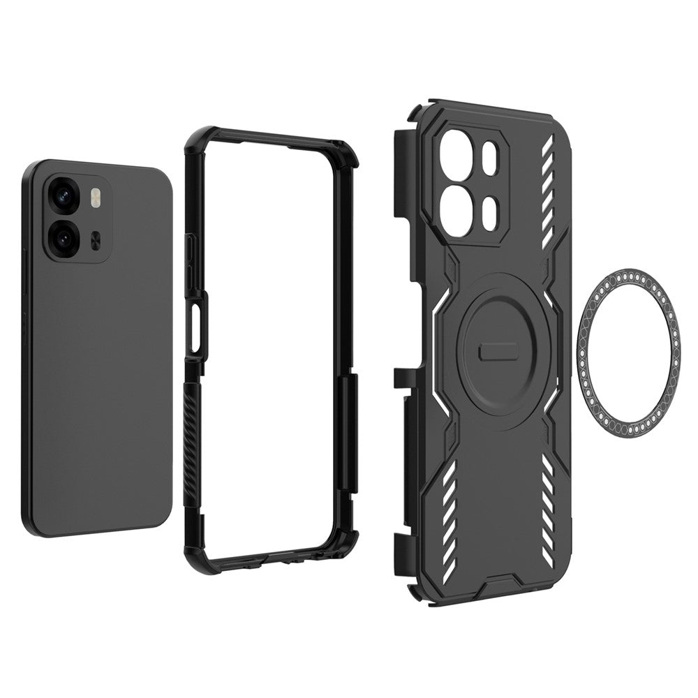 MagSafe-deksel for Oppo A6 4G, Techsuit, ArmorMag, Blå