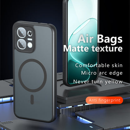 MagSafe-deksel for Oppo A6 Pro 5G / A6 Pro 4G, Techsuit, PureFrost, Satinert svart