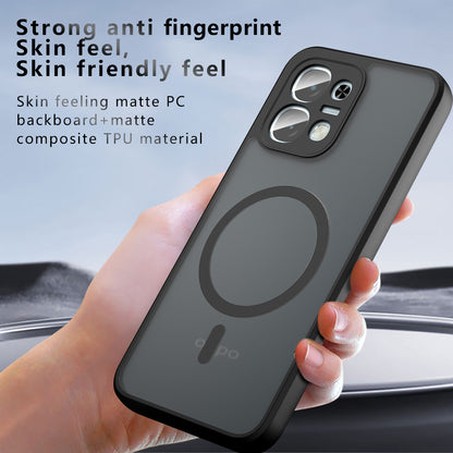 MagSafe-deksel for Oppo A6 Pro 5G / A6 Pro 4G, Techsuit, PureFrost, Satinert svart