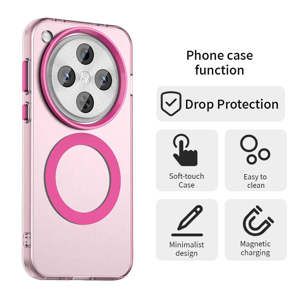 MagSafe-deksel for Oppo Find X8 Pro, Techsuit, CandyCase, Rosa