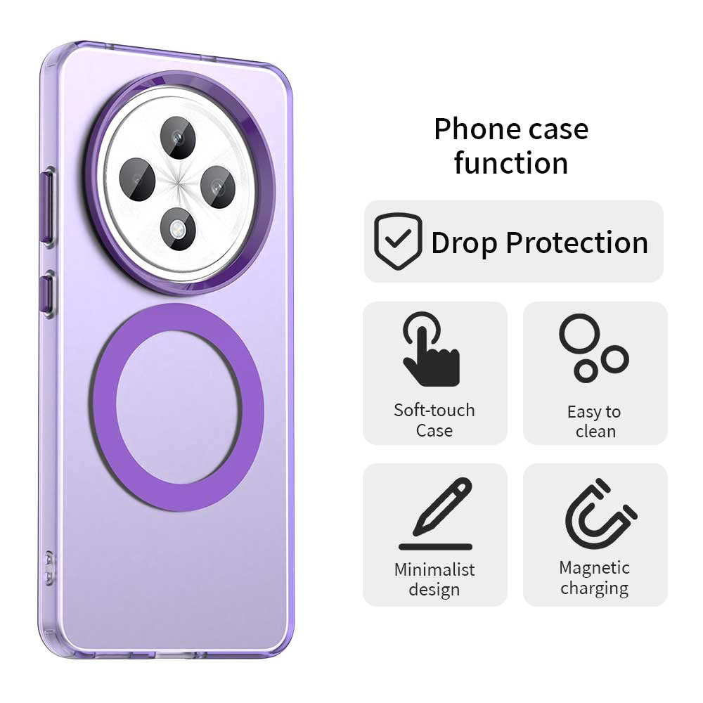 MagSafe-deksel for Oppo Reno12 FS 5G / Reno12 FS 4G / Reno12 F 4G / Reno12 F, Techsuit, CandyCase, Lilla