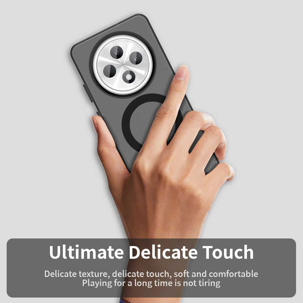 MagSafe-deksel for Oppo Reno12 FS 5G / Reno12 FS 4G / Reno12 F 4G, Techsuit, CandyCase, svart