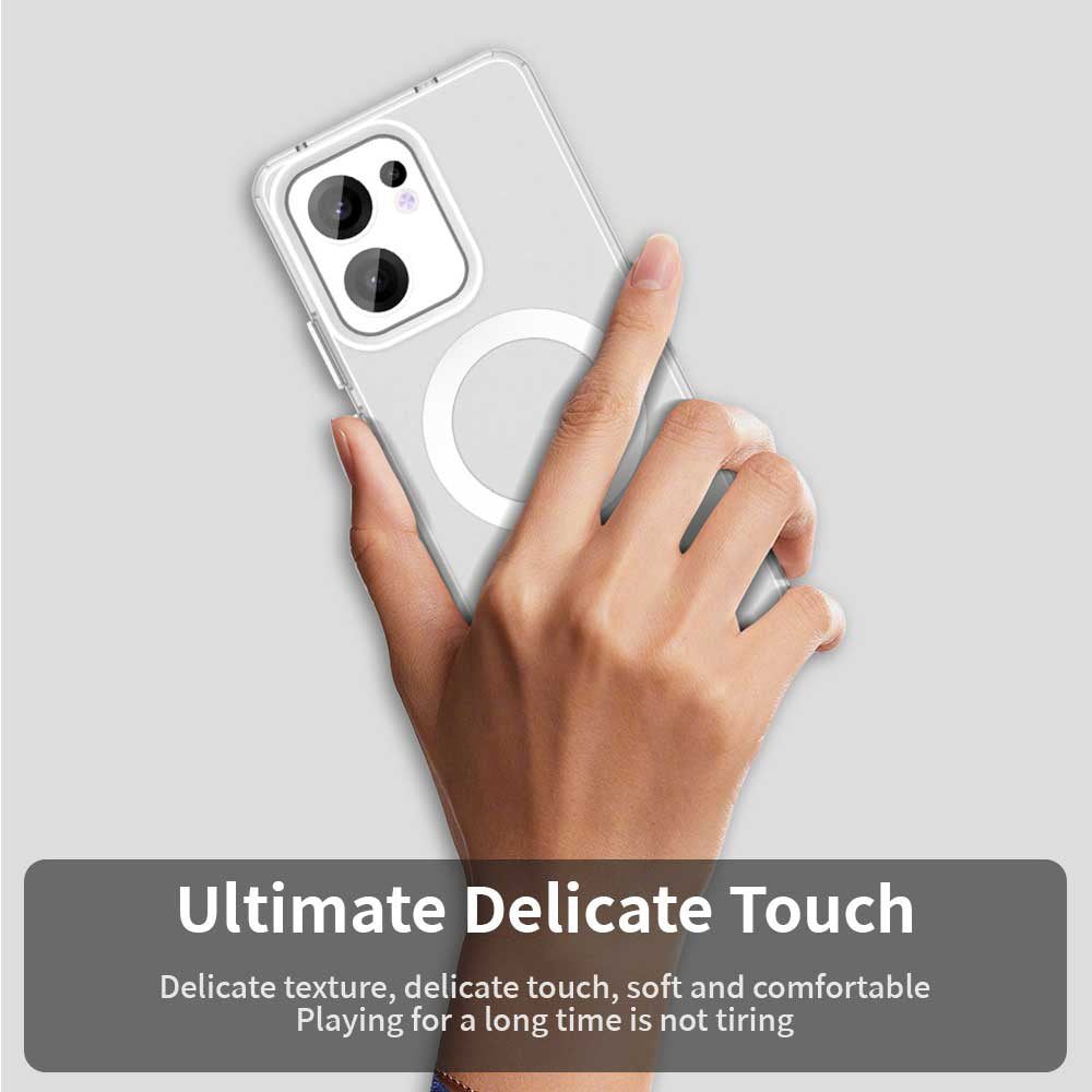 MagSafe-deksel for Oppo Reno13 FS 5G / Reno13 F 4G / Reno13 F, Techsuit, CandyCase, hvit