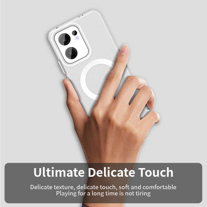 MagSafe-deksel for Oppo Reno13 FS 5G / Reno13 F 4G / Reno13 F, Techsuit, CandyCase, hvit