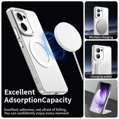 MagSafe-deksel for Oppo Reno13 FS 5G / Reno13 F 4G / Reno13 F, Techsuit, CandyCase, hvit