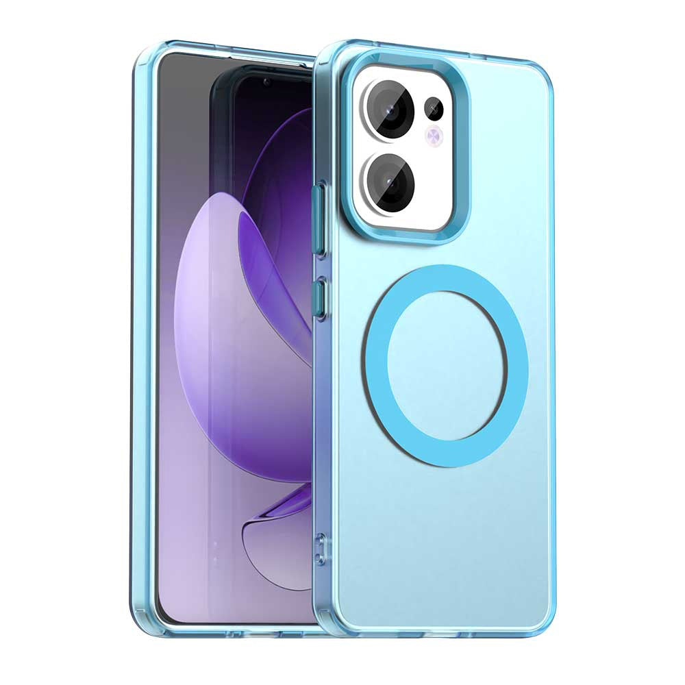 MagSafe-deksel for Oppo Reno13 FS 5G / Reno13 F 4G / Reno13 F, Techsuit, CandyCase, Blå