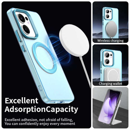 MagSafe-deksel for Oppo Reno13 FS 5G / Reno13 F 4G / Reno13 F, Techsuit, CandyCase, Blå