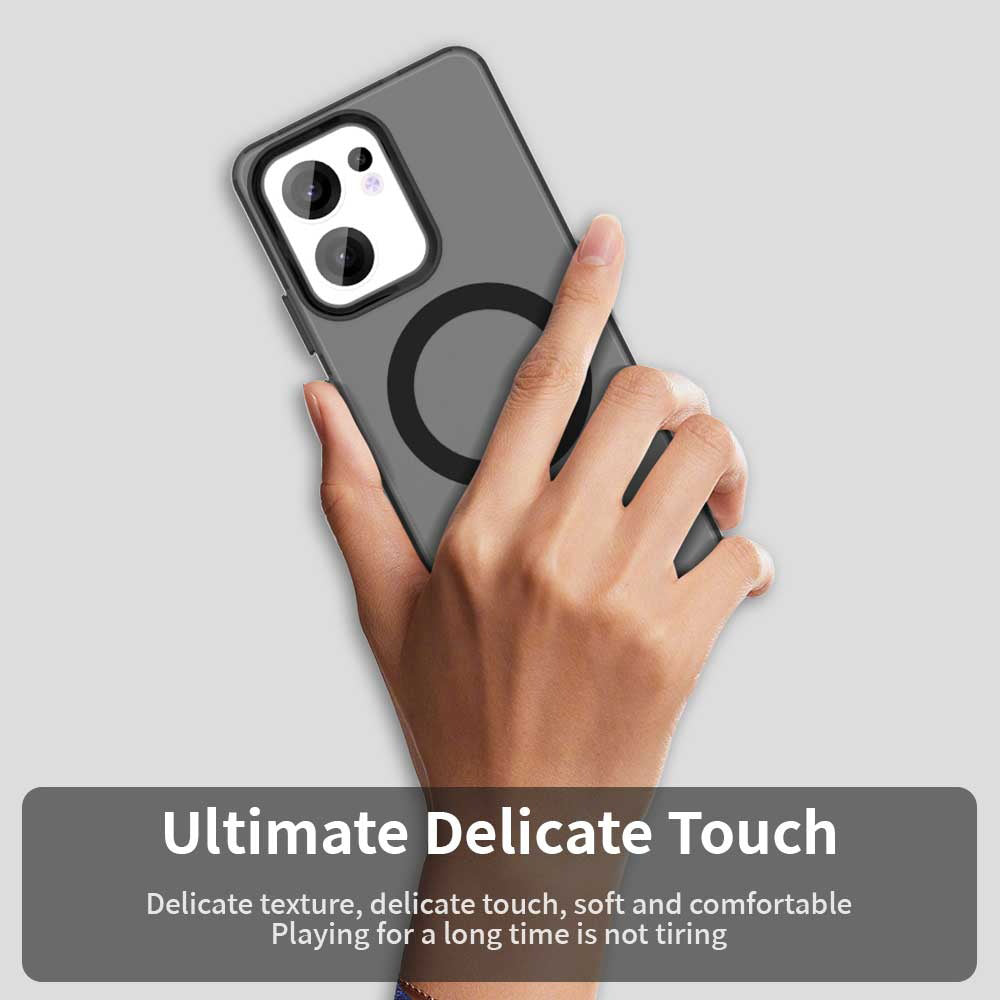MagSafe-deksel for Oppo Reno13 FS 5G / Reno13 F 4G / Reno13 F, Techsuit, CandyCase, Svart