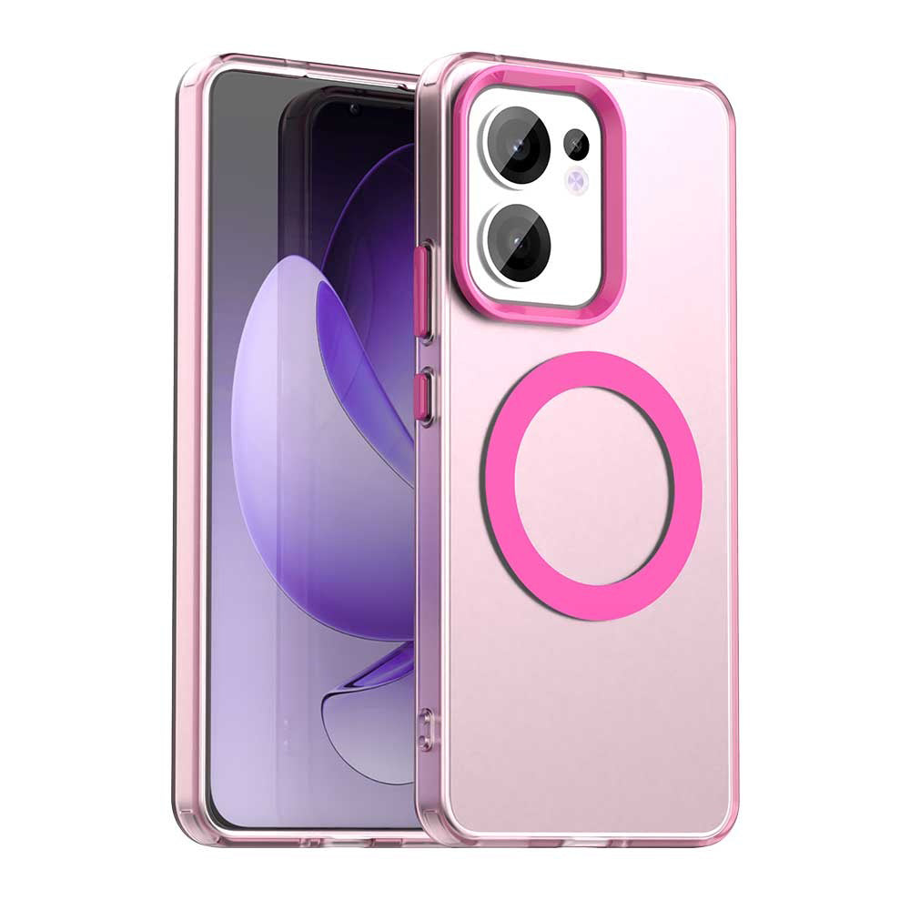 MagSafe-deksel for Oppo Reno13 FS 5G / Reno13 F 4G / Reno13 F, Techsuit, CandyCase, Rosa