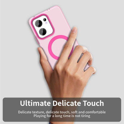 MagSafe-deksel for Oppo Reno13 FS 5G / Reno13 F 4G / Reno13 F, Techsuit, CandyCase, Rosa