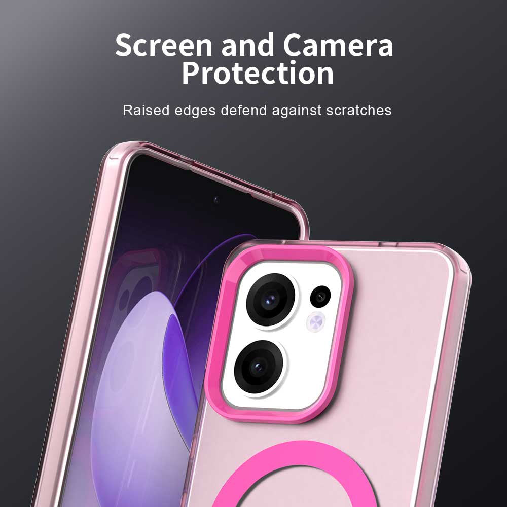 MagSafe-deksel for Oppo Reno13 FS 5G / Reno13 F 4G / Reno13 F, Techsuit, CandyCase, Rosa