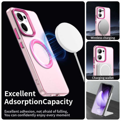 MagSafe-deksel for Oppo Reno13 FS 5G / Reno13 F 4G / Reno13 F, Techsuit, CandyCase, Rosa
