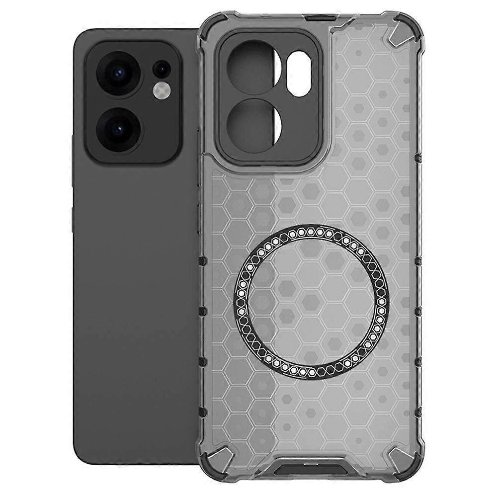 MagSafe-deksel for Oppo Reno13 FS 5G / Reno13 F 4G / Reno13 F, Techsuit, HoneyComb Shield, svart