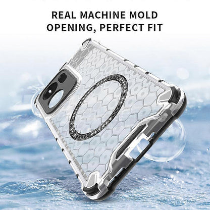 MagSafe-deksel for Oppo Reno13 FS 5G / Reno13 F 4G / Reno13 F, Techsuit, HoneyComb Shield, svart