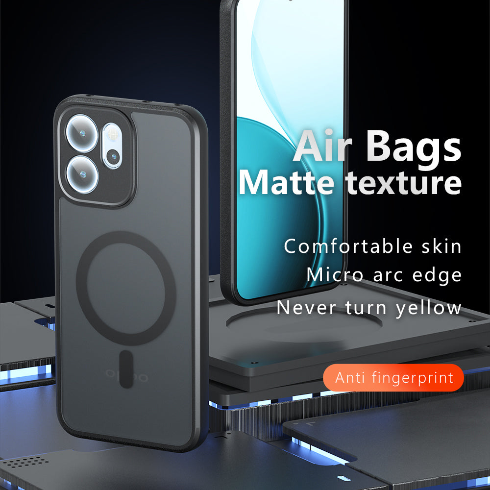MagSafe-deksel for Oppo Reno14 FS 5G / Reno14 F, Techsuit, PureFrost, Satinert svart