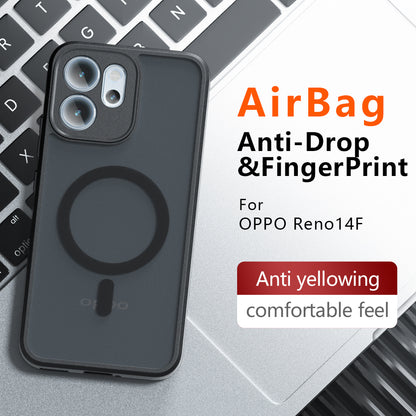 MagSafe-deksel for Oppo Reno14 FS 5G / Reno14 F, Techsuit, PureFrost, Satinert svart