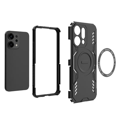 MagSafe-deksel for Oppo Reno14, Techsuit, ArmorMag, svart