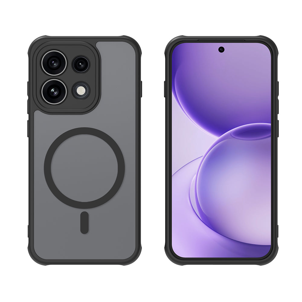 MagSafe-deksel for Oppo Reno16 F / Reno16 FS, Techsuit, HaloFrost II, Svart