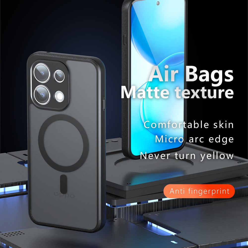 MagSafe-deksel for Oppo Reno16 F / Reno16 FS, Techsuit, PureFrost, Satinert svart
