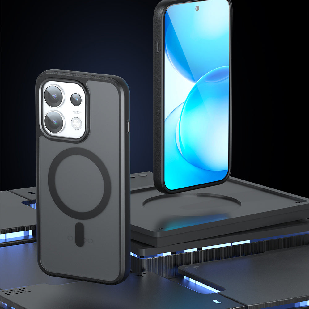 MagSafe-deksel for Oppo Reno16 Pro, Techsuit, PureFrost, Satinert svart