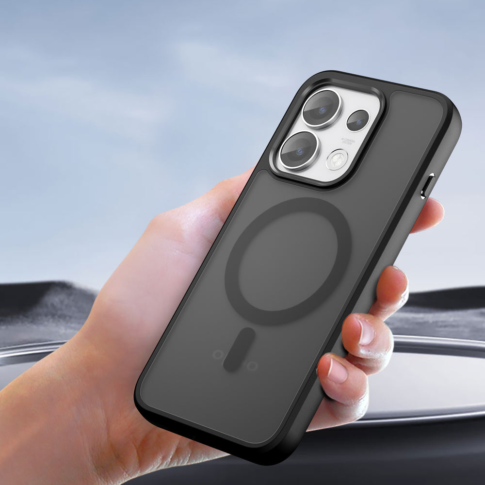 MagSafe-deksel for Oppo Reno16 Pro, Techsuit, PureFrost, Satinert svart