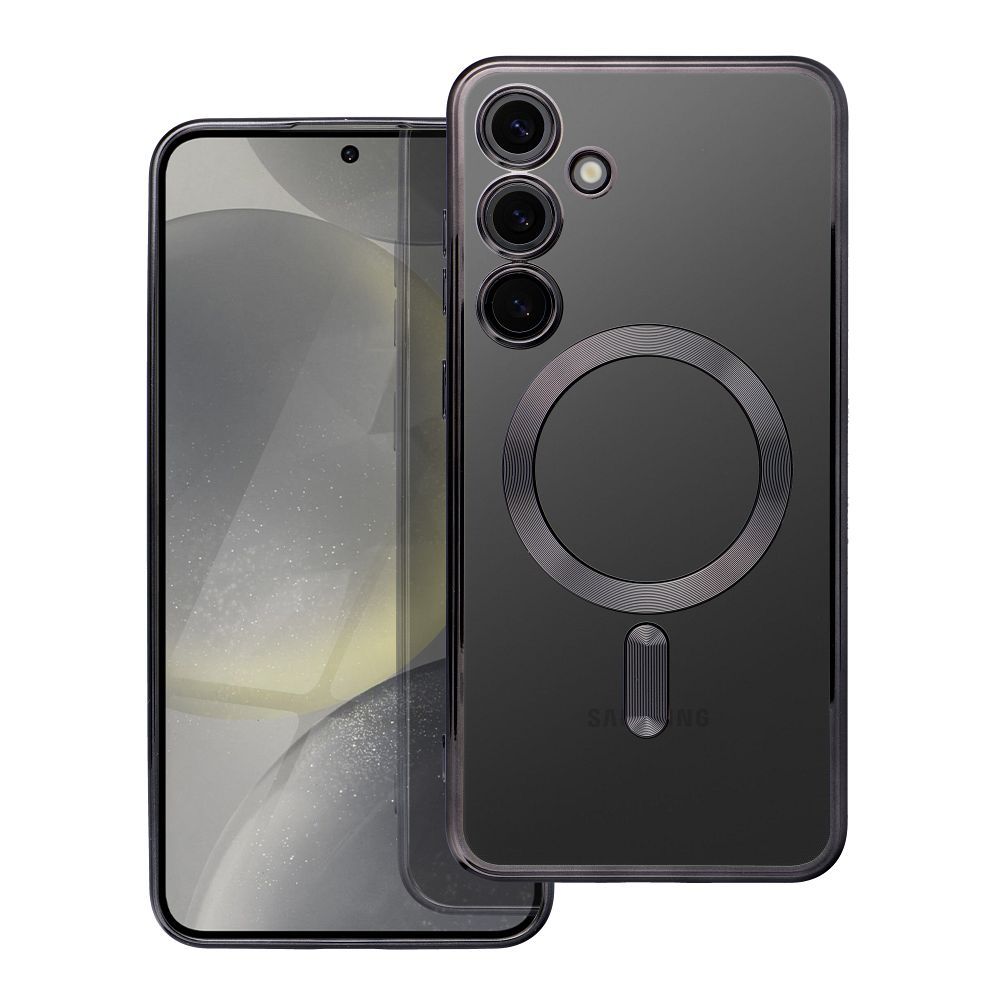 MagSafe-deksel for Samsung Galaxy S24 S921, OEM, Electro Mag, svart