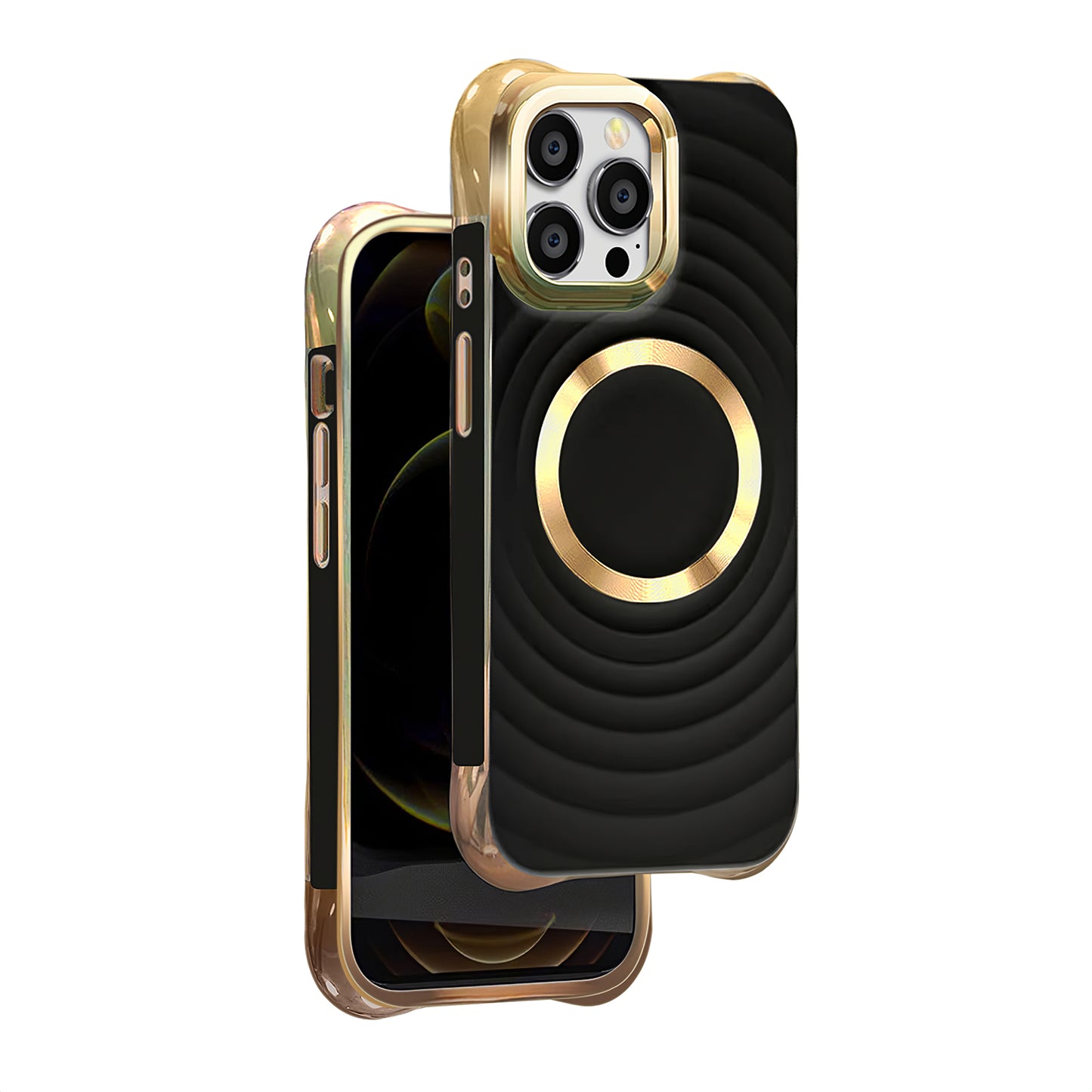 MagSafe-deksel for Samsung Galaxy S23 FE S711, OEM, Circle Glam, Svart