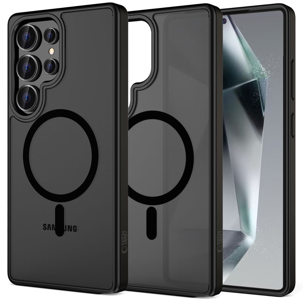 MagSafe-deksel for Samsung Galaxy S25 Ultra S938, Tech-Protect, Magmat, Svart