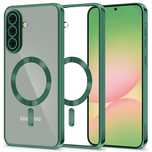 MagSafe-deksel for Samsung Galaxy A56 A566, Tech-Protect, Magflex, Grønn