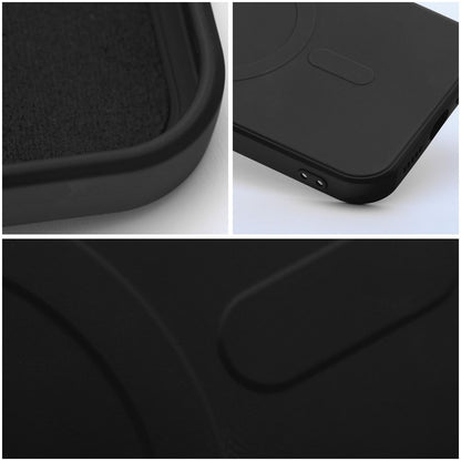 MagSafe-deksel for Samsung Galaxy A36 A366, OEM, Silicone Mag, svart