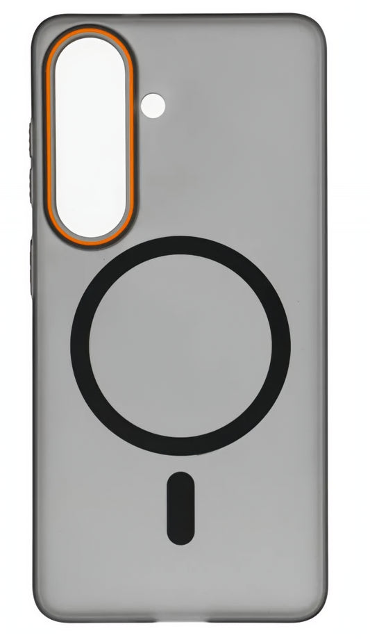 MagSafe-deksel for Samsung Galaxy S26 S942, OEM, Go Orange, Svart