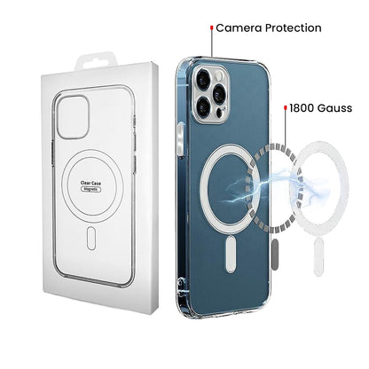 MagSafe-deksel for Samsung Galaxy S26 S942, OEM, 1800 Gauss, Transparent