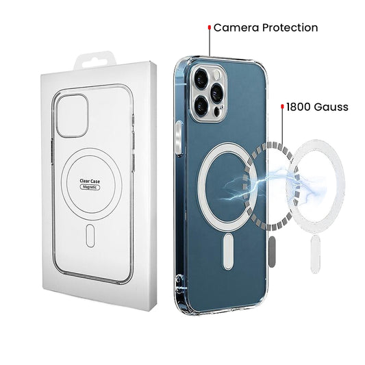 MagSafe-deksel for Samsung Galaxy S26 S942, OEM, 1800 Gauss, Transparent