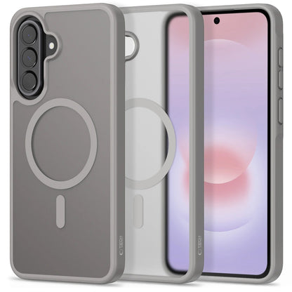 MagSafe-deksel for Samsung Galaxy A57 5G, Tech-Protect, Magmat, Grå Matt