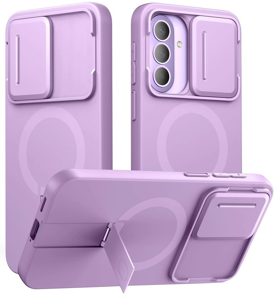 MagSafe-deksel for Samsung Galaxy A57 5G, Tech-Protect, Kevlar Aura, Lilla