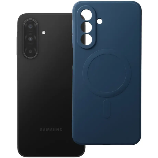 MagSafe-deksel for Samsung Galaxy A18 / A17 4G / A17 5G, OEM, Silicone Mag, Marineblå
