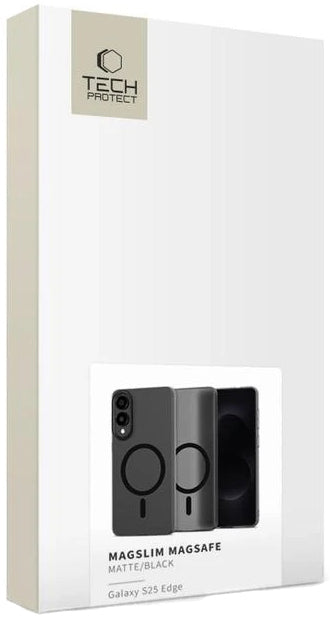 MagSafe-deksel for Samsung Galaxy S25 Edge S937, Tech-Protect, MagSlim, Svart