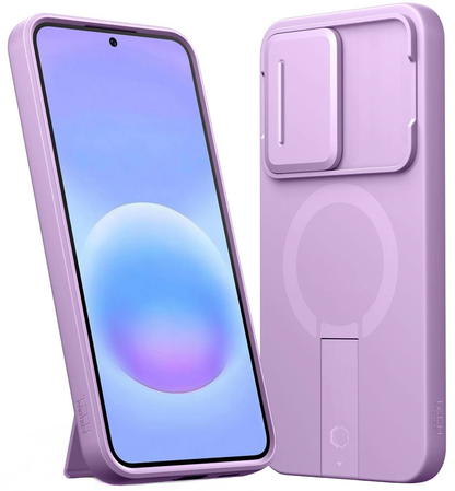 MagSafe-deksel for Samsung Galaxy A57 5G, Tech-Protect, Kevlar Aura, Lilla
