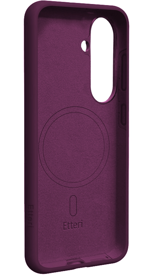 MagSafe-deksel for Samsung Galaxy S26 S942, Etteri, Silicone Mag, Burgunder