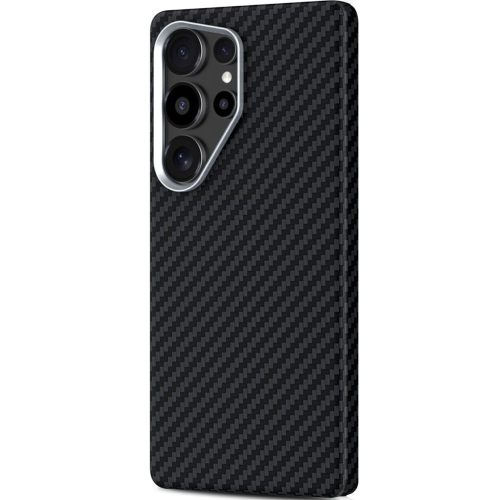 MagSafe-deksel for Samsung Galaxy S25 Ultra S938, Tech-Protect, Ion Carbon, Svart