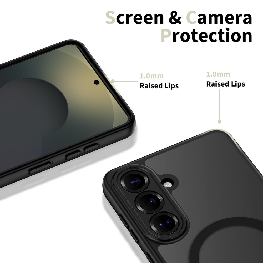 MagSafe-deksel for Samsung Galaxy S26 Plus S947, Tech-Protect, BasicMag, Matt Svart