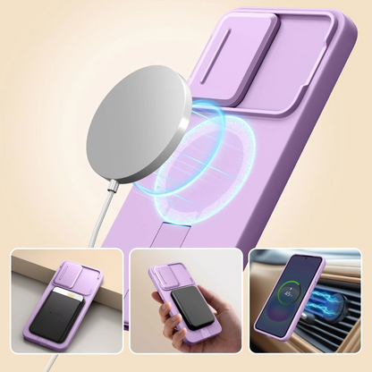 MagSafe-deksel for Samsung Galaxy A57 5G, Tech-Protect, Kevlar Aura, Lilla