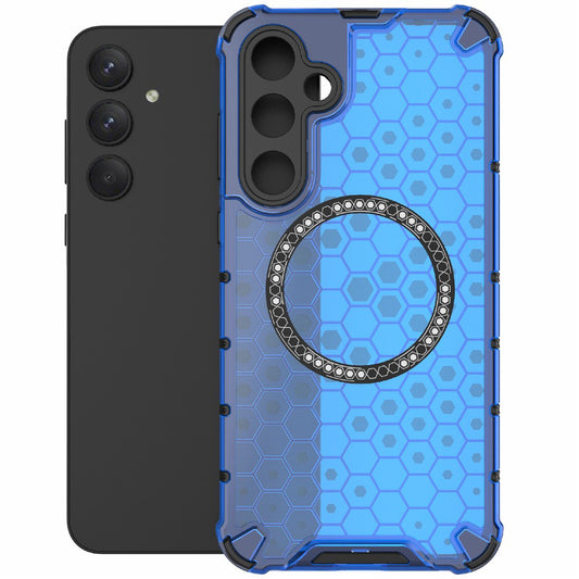 MagSafe-deksel for Samsung Galaxy A26 A266, Techsuit, HoneyComb Shield, Blå