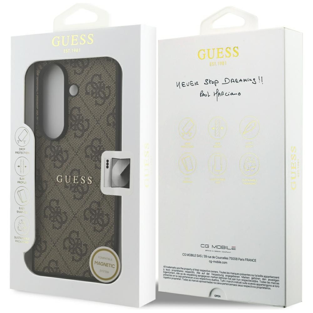 MagSafe-deksel for Samsung Galaxy Z Fold7 F966, Guess, 4G Classic, Brun, Reseglet