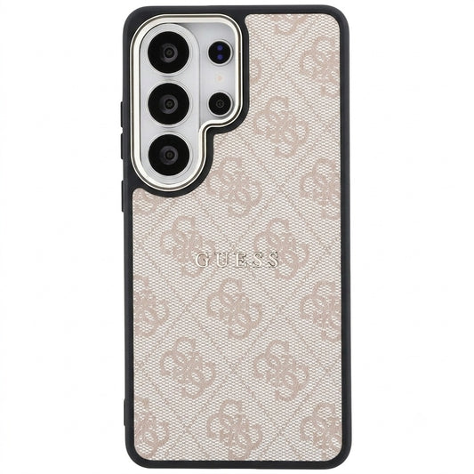 MagSafe-deksel for Samsung Galaxy S26 Ultra S948, Guess, 4G Embossed Ring, Rosa