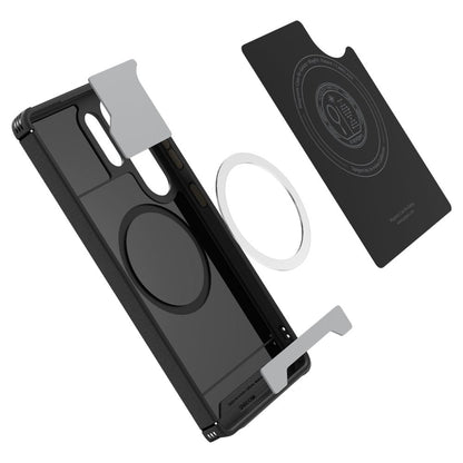 MagSafe-deksel for Samsung Galaxy S25 Ultra S938, Spigen, Mag Armor, Svart ACS08913