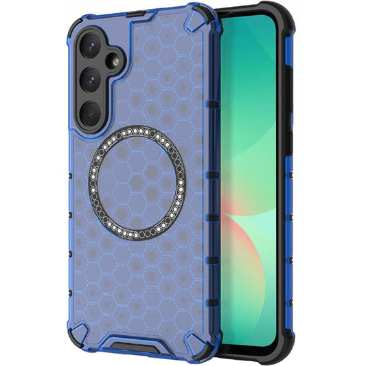 MagSafe-deksel for Samsung Galaxy A26 A266, Techsuit, HoneyComb Shield, Blå