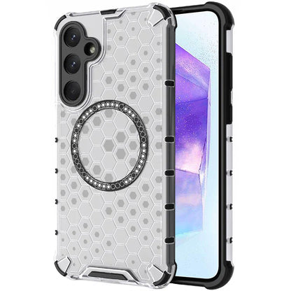MagSafe-deksel for Samsung Galaxy A55 5G A556, Techsuit, HoneyComb Shield, Hvit