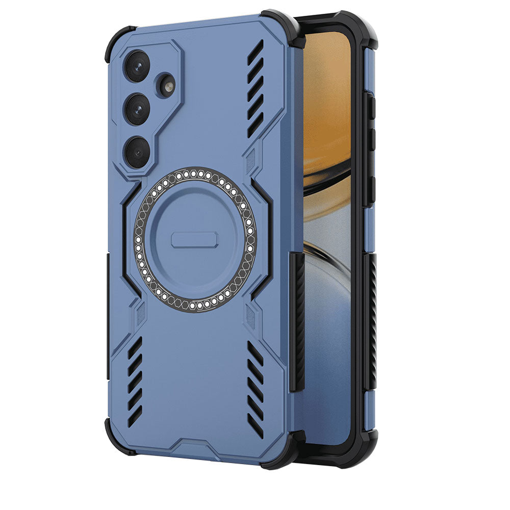 MagSafe-deksel for Samsung Galaxy A55 5G A556, Techsuit, ArmorMag, Blå