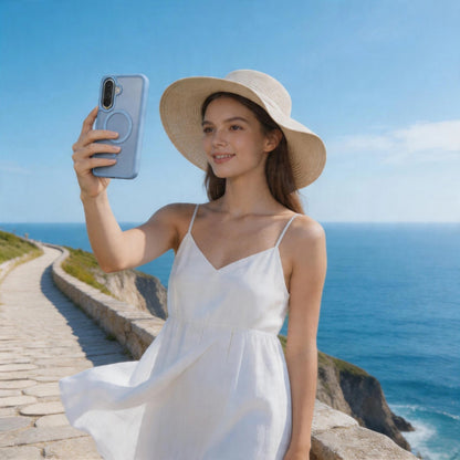 MagSafe-deksel for Samsung Galaxy A57 5G, Tech-Protect, Magmat, Matt Blå